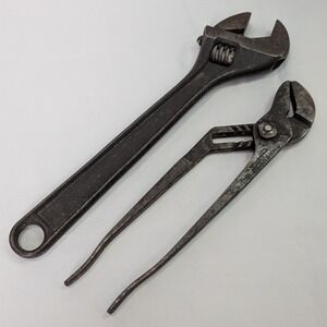 Crescent Channellock Tool Set Mens OS Black Used 12in Wrench 430 Pliers USA Made